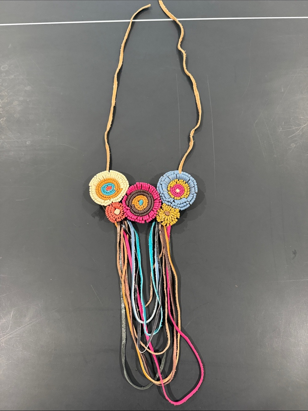 Handcrafted Multicolor Boho Pendant Necklace - Women Jewelry